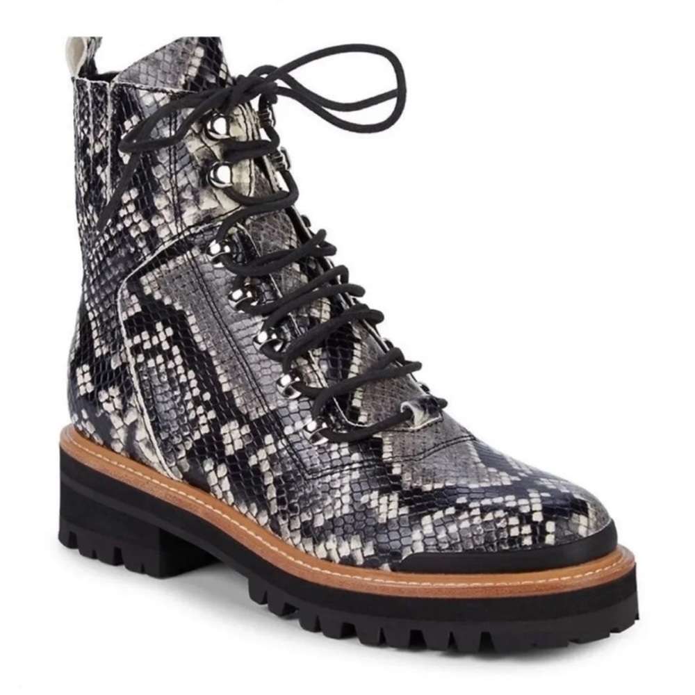 Marc Fisher Izzie 2 Snakeskin Boots 7.5